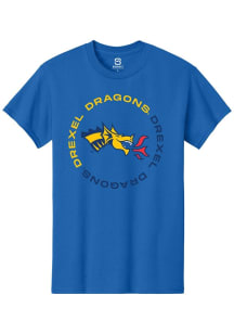 Summit Sportswear Drexel Dragons Blue Circle Short Sleeve T Shirt
