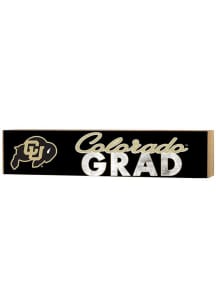 KH Sports Fan Colorado Buffaloes Grad graduation graphic Sign - Black