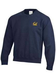 Gear for Sports Cal Golden Bears Mens Navy Blue Big Cotton Long Sleeve Crew Sweatshirt