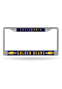 Cal Golden Bears Decal Chrome License Plate Frame - Silver