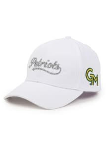 George Mason University White Bling Ponyback Womens Adjustable Hat