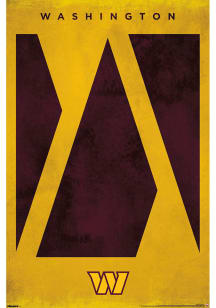Washington Commanders Logo 25 Unframed Poster