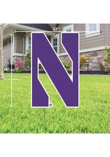 Northwestern Wildcats Primary Yard Sign - Purple