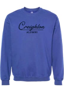 Summit Sportswear Creighton Bluejays Womens Blue Alumni Crew Sweatshirt