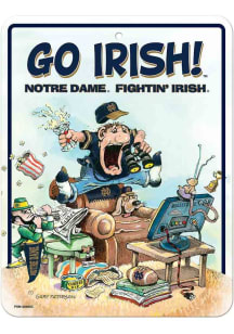 Notre Dame Fighting Irish The Fan Metal Parking Sign - Blue