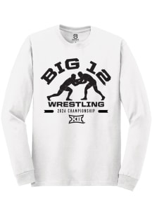 Summit Sportswear Big 12 White 2026 Wrestling Championship Long Sleeve T Shirt