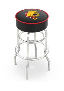 Ferris State Bulldogs Double-Ring Swivel Pub Stool - Black