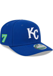 Bobby Witt Jr Kansas City Royals 2025 Players Weekend Side Patch 9SEVENTY Adjustable Hat - Blue
