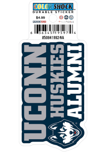 UConn Huskies 3" Alumni Durable Stickers - Navy Blue