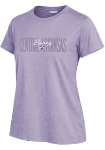 Central Arkansas Bears Womens Lavender Darby Short Sleeve T-Shirt