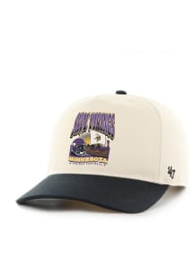 47 Minnesota Vikings Two-Tone Screen Graphic Hitch RF Adjustable Hat - Natural
