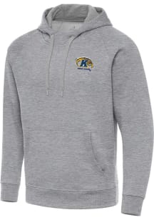 Antigua Kent State Golden Flashes Mens Grey Victory Long Sleeve Hoodie