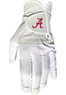 Alabama Crimson Tide White Cool Mesh Golf Gloves