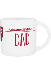 Harvard Crimson 14oz Cora Dad Ceramic Mug - White