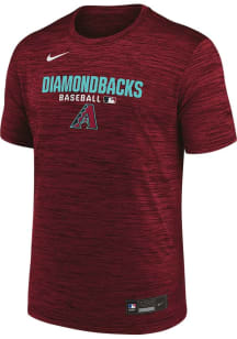 Nike Arizona Diamondbacks Red Authentic Collection Velocity Short Sleeve T Shirt