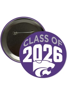 K-State Wildcats 3" Class of 2026 Button - Purple