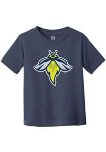 Summit Sportswear Columbia Fireflies Toddler Navy Blue Primary Logo Short Sleeve T-Shirt