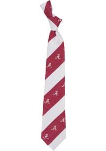 Alabama Crimson Tide Geo Stripe Mens Tie