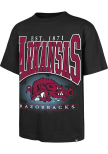 47 Arkansas Razorbacks Black Hot Corner Foundation Short Sleeve Fashion T Shirt