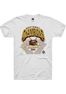 Western Michigan Broncos White Rally NIL 2025 National Champions Full Roster Short Sleeve Player T..