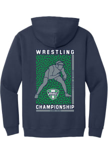 Summit Sportswear MAC Mens Navy Blue Wrestling Championship 2026 Long Sleeve Hoodie