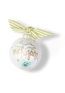 Michigan 100mm Glass Ornament
