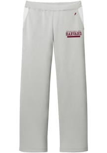 Harvard Crimson Womens Reverse Fleece Grey Sweatpants