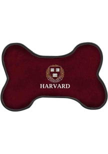 Harvard Crimson 8in Squeak Bone Pet Toy