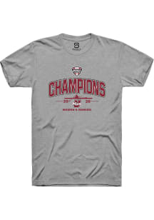 Summit Sportswear Massachusetts Minutemen Grey MAC 2026 Women's Rowing Champions Short Sleeve T Sh..