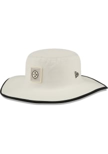 New Era Pittsburgh Steelers White 2026 NFL Training Camp Panama Mens Bucket Hat