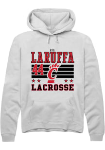 Ava LaRuffa Cincinnati Bearcats Mens White NIL Striped Player Hood