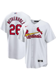 JJ Wetherholt St Louis Cardinals Mens Replica Home Jersey - White