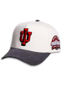 Woodn Grail Indiana Hoosiers Sun Fade Adjustable Hat - Cream