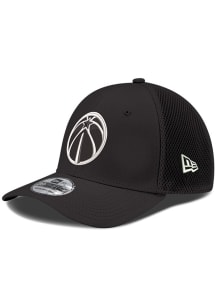 New Era Washington Wizards Mens Black Alternate Logo Neo 39THIRTY Flex Hat
