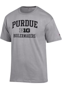 Champion Purdue Boilermakers Grey Big Ten Jersey Short Sleeve T Shirt