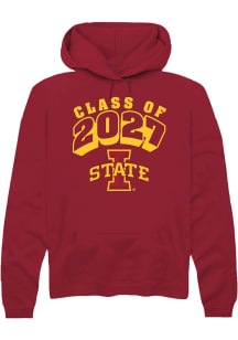 Summit Sportswear Iowa State Cyclones Mens Cardinal Class of 2027 Long Sleeve Hoodie