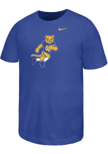 Nike Pitt Panthers Youth Blue Football Roc Short Sleeve T-Shirt