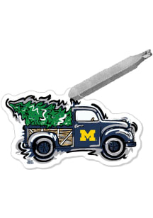 Michigan Wolverines Truck Ornament - Blue