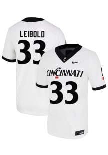 George Leibold  Nike Cincinnati Bearcats White NIL Name And Number Football Jersey