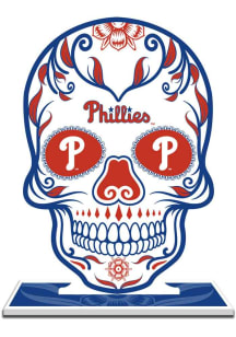 Philadelphia Phillies Skull Figurine