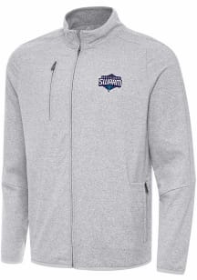 Antigua Greensboro Swarm Mens Grey Heather Hold Up Light Weight Jacket