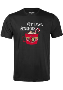 Levelwear Ottawa Senators Youth Black Richmond Jr Mellow Short Sleeve T-Shirt