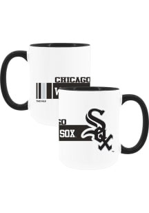 Chicago White Sox Dash 2 Pack Inner Color Ceramic Mug - White