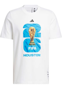 Adidas FIFA Houston White Host City Short Sleeve T Shirt