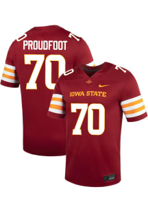 Gavin Proudfoot  Nike Iowa State Cyclones Cardinal Red NIL Name And Number Football Jersey