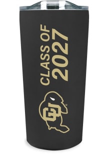 Colorado Buffaloes 18oz Class of 2027 Soft Touch Stainless Steel Tumbler - Black