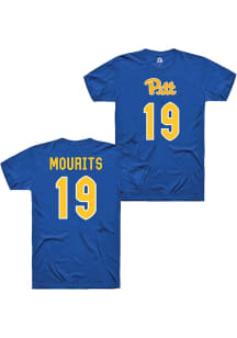 Dagmar Mourits Pitt Panthers Blue NIL Shirzees Short Sleeve Player T Shirt