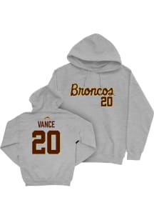 Meredith Vance Campus Ink Western Michigan Broncos Youth NIL Script Long Sleeve Player Hoodie Grey