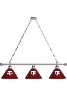 Texas A&M Aggies 3 Shade Silver Billiard Lamp