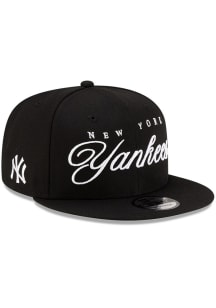 New York Yankees New Era BLACK on Black 9FIFTY Snapback Hat - 59001329